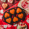 Lodge Seasoned Cast Iron Heart Mini Cake Pan - Cookware