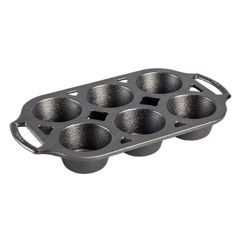 Lodge Seasoned Cast Iron Muffin Pan - Cookware