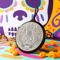 Lodge 10.5 Inch Seasoned Cast Iron Xolo Sugar Skull Griddle - Cookware