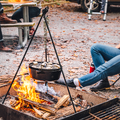 Lodge Adjustable Camp Tripod - Camp Cooking Accessory