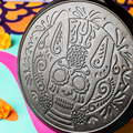 Lodge 10.5 Inch Seasoned Cast Iron Xolo Sugar Skull Griddle - Cookware