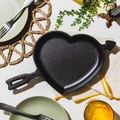 Lodge Seasoned Cast Iron Heart Skillet - Cookware