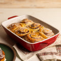 Lodge Medium Stoneware Casserole Dish, 11 x 7.5 Inch - Stoneware Bakeware