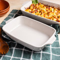 Lodge Medium Stoneware Casserole Dish, 11 x 7.5 Inch - Stoneware Bakeware