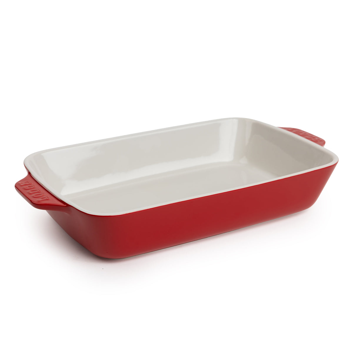Lodge Large Stoneware Casserole Dish, 13 x 9 Inch - Stoneware Bakeware