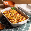 Lodge Large Stoneware Casserole Dish, 13 x 9 Inch - Stoneware Bakeware