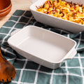 Lodge Small Stoneware Casserole Dish, 9 x 6 Inch - Stoneware Bakeware