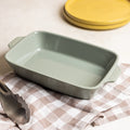 Lodge Small Stoneware Casserole Dish, 9 x 6 Inch - Stoneware Bakeware