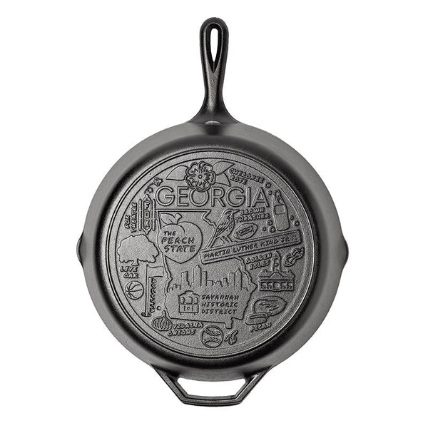 Lodge American Road Trip: 12 Inch Seasoned Cast Iron Skillet, Georgia - Cookware