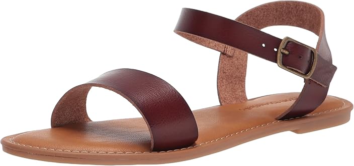 Women's Open Toe Buckle Ankle Strap Slingback Sandals