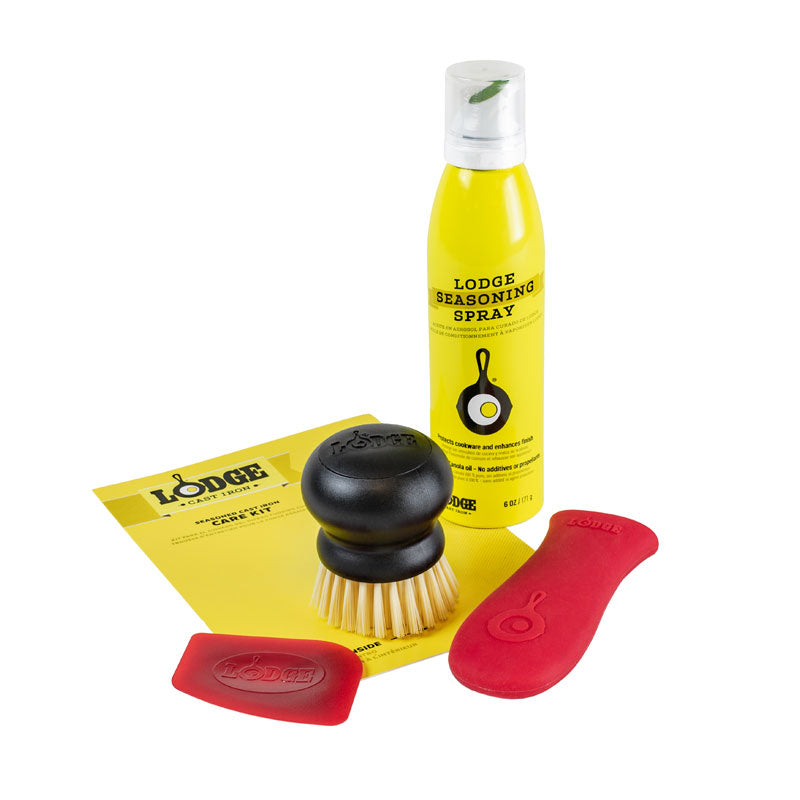 Lodge Seasoned Cast Iron Care Kit - Cast Iron Cleaning Accessory