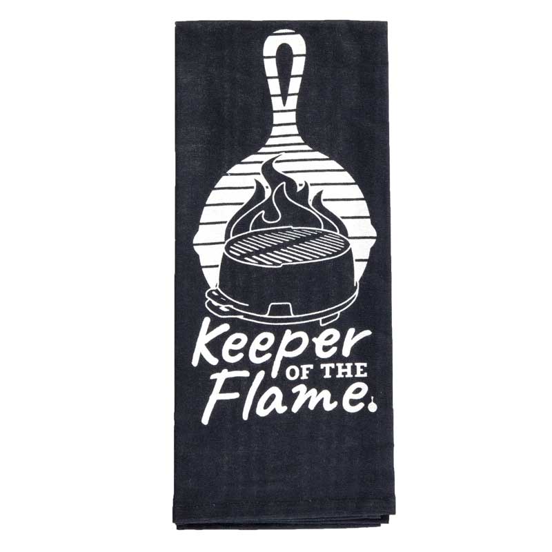 Keeper of the Flame Lodge Dish Towel - Cast Iron Cleaning Accessory
