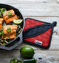 Lodge Silicone and Fabric Potholder - Cookware Handle Accessory