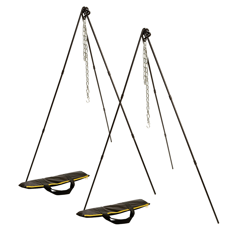 Lodge Adjustable Camp Tripod, 2 Pack - Camp Cooking Accessory