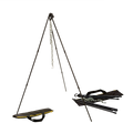 Lodge Adjustable Camp Tripod, 2 Pack - Camp Cooking Accessory
