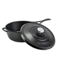 Lodge Blacklock 4 Quart Lightweight Cast Iron Deep Skillet with Lid - Cookware Lid
