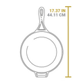 Lodge Blacklock 4 Quart Lightweight Cast Iron Deep Skillet with Lid - Cookware Lid