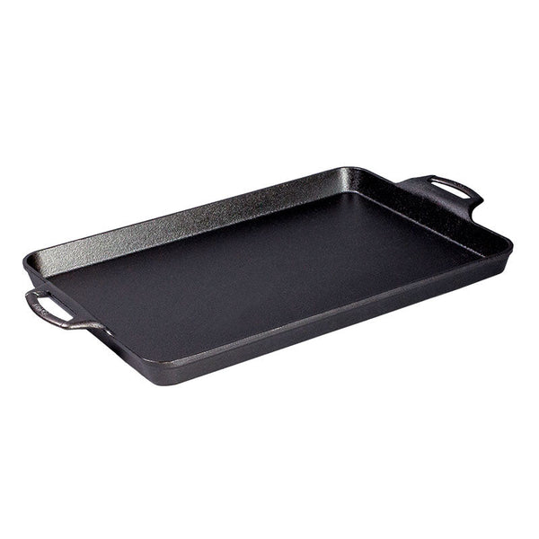 Lodge 15.5 x 10.5 Inch Seasoned Cast Iron Baking Pan - Cookware