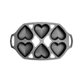 Lodge Seasoned Cast Iron Heart Mini Cake Pan - Cookware