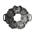 Lodge Seasoned Cast Iron Holiday Wreath Pan - Cookware Lid