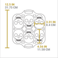 Lodge Skull Mini Cake Pan - Cookware