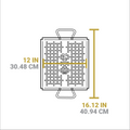 Lodge 13 x 12 Inch Seasoned Carbon Steel Grilling Basket