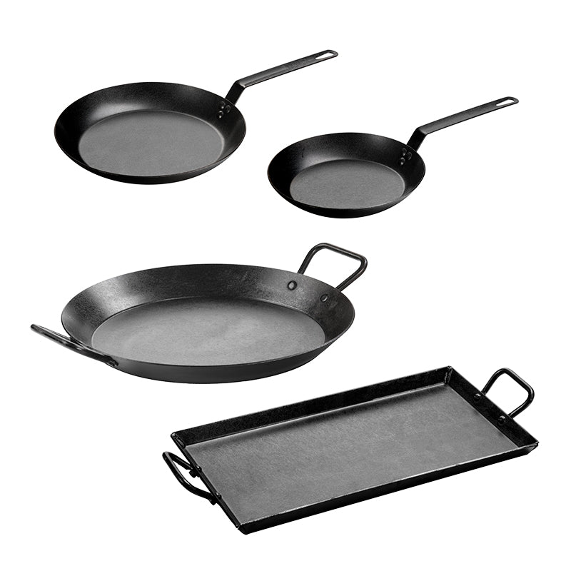 Lodge Carbon Steel Set - Seasoned Carbon Steel Cookware