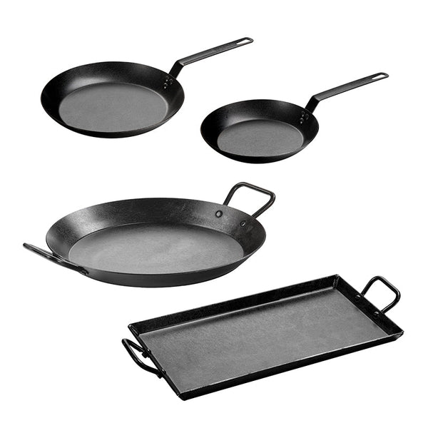 Lodge Carbon Steel Set - Seasoned Carbon Steel Cookware