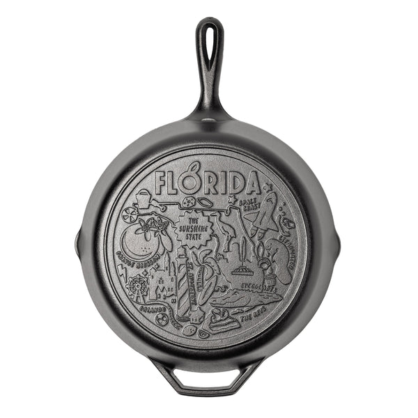 Lodge American Road Trip: 12 Inch Seasoned Cast Iron Skillet, Florida - Cookware