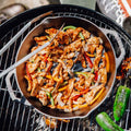 Lodge 12 Inch Seasoned Cast Iron Dual Handle Grilling Basket - Cookware
