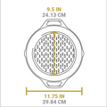 Lodge 12 Inch Seasoned Cast Iron Dual Handle Grilling Basket - Cookware
