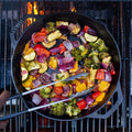 Lodge 12 Inch Seasoned Cast Iron Dual Handle Grilling Basket - Cookware