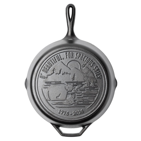 Lodge 12 Inch Seasoned Cast Iron Skillet, Spacious Skies - Cookware