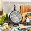 Lodge American Road Trip: 12 Inch Seasoned Cast Iron Skillet, Georgia - Cookware
