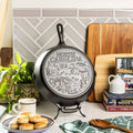 Lodge American Road Trip: 12 Inch Seasoned Cast Iron Skillet, North Carolina - Cookware
