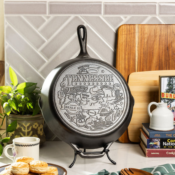 Lodge American Road Trip: 12 Inch Seasoned Cast Iron Skillet, Tennessee - Cookware
