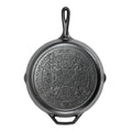 Lodge 12 Inch Seasoned Cast Iron Butterfly Sugar Skull Skillet - Cookware