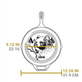 Lodge Wildlife Series 12 Inch Cast Iron Bear Skillet - Cookware