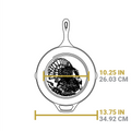 Lodge Wildlife Series 13.25 Inch Cast Iron Turkey Skillet - Cookware