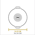 Lodge 14 Inch Seasoned Cast Iron Wok - Cookware