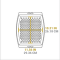 Lodge 15 x 12 Inch Seasoned Cast Iron Grill Topper - Cookware
