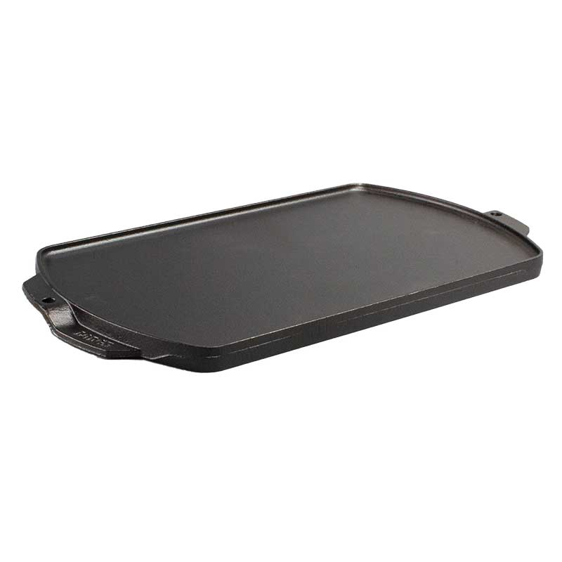 Lodge 19 x 9.5 Inch Seasoned Cast Iron Reversible Grill/Griddle - Cookware