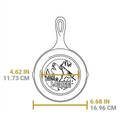 Lodge Wildlife Series 6.5 Inch Cast Iron Wolf Skillet - Cookware