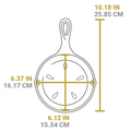 Lodge 6.5 Inch Seasoned Cast Iron Smoker Skillet - Cookware