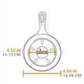 Lodge 6.5 Inch Seasoned Cast Iron Smoker Skillet - Cookware