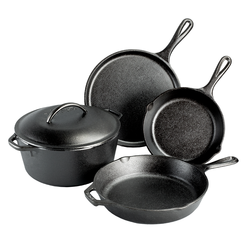 Lodge Seasoned Cast Iron 5 Piece Set - Cookware