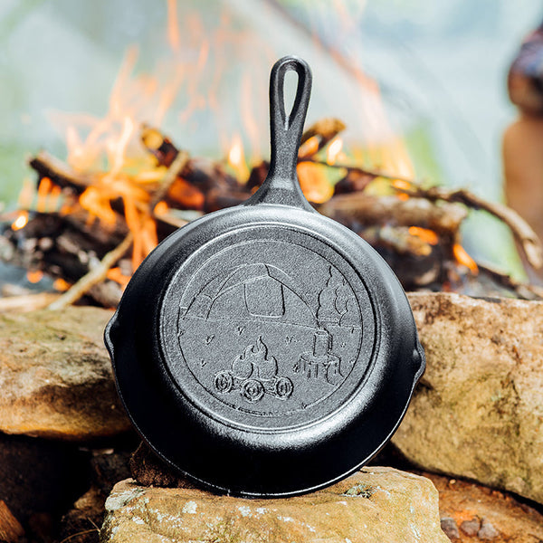 Lodge Wanderlust 8 Inch Cast Iron Tent Skillet - Cookware