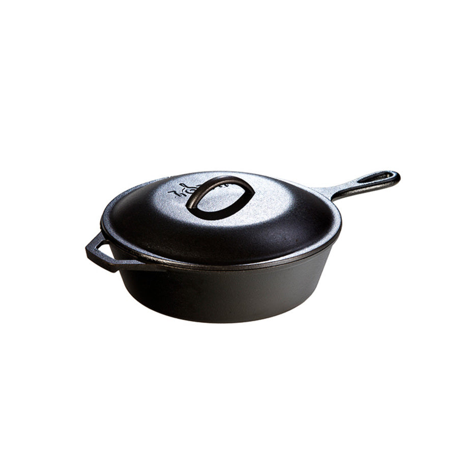 Lodge Cast Iron Covered Deep Skillet - Cookware