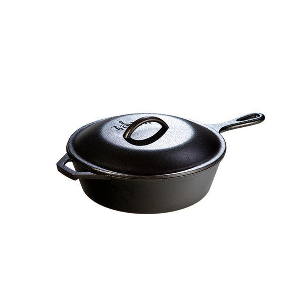 Lodge Cast Iron Covered Deep Skillet - Cookware