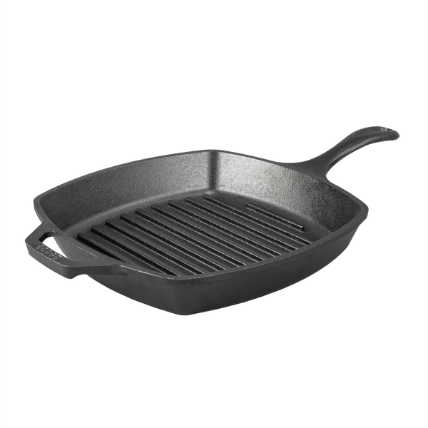 Lodge 10.5 Inch Square Cast Iron Grill Pan - Cookware